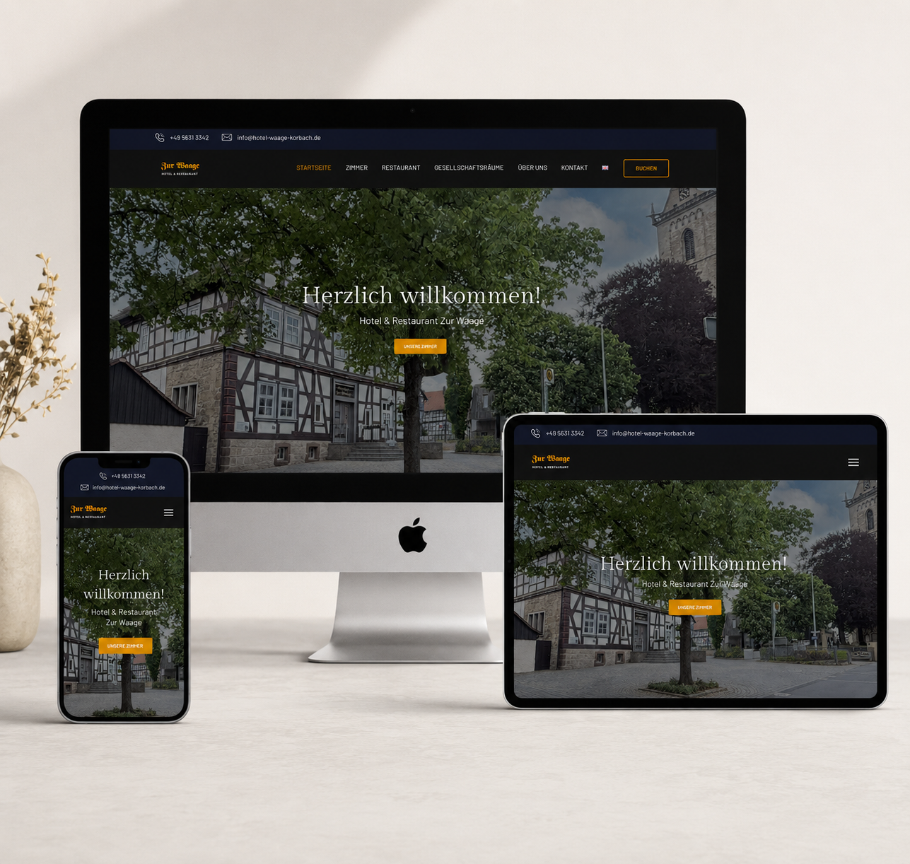 Relaunch Homepage Zur Waage Hotel Restaurant Korbach