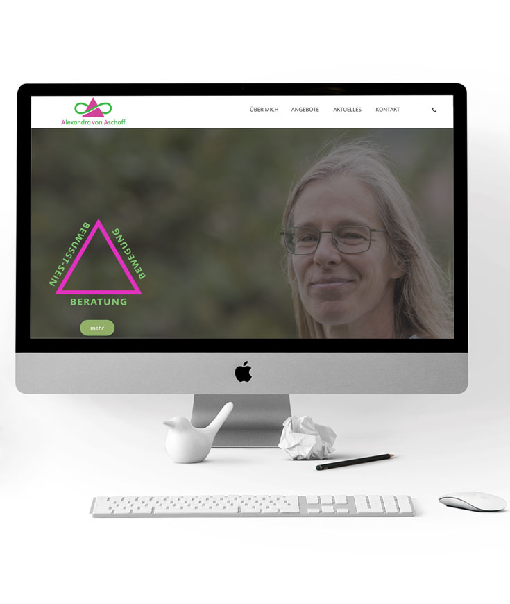 Mockup von der Starseite a.vonaschoff.de