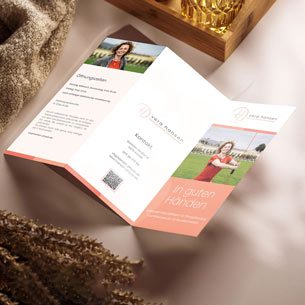 Projekt: Flyer 6 Seiten für Vera Hansen Physio