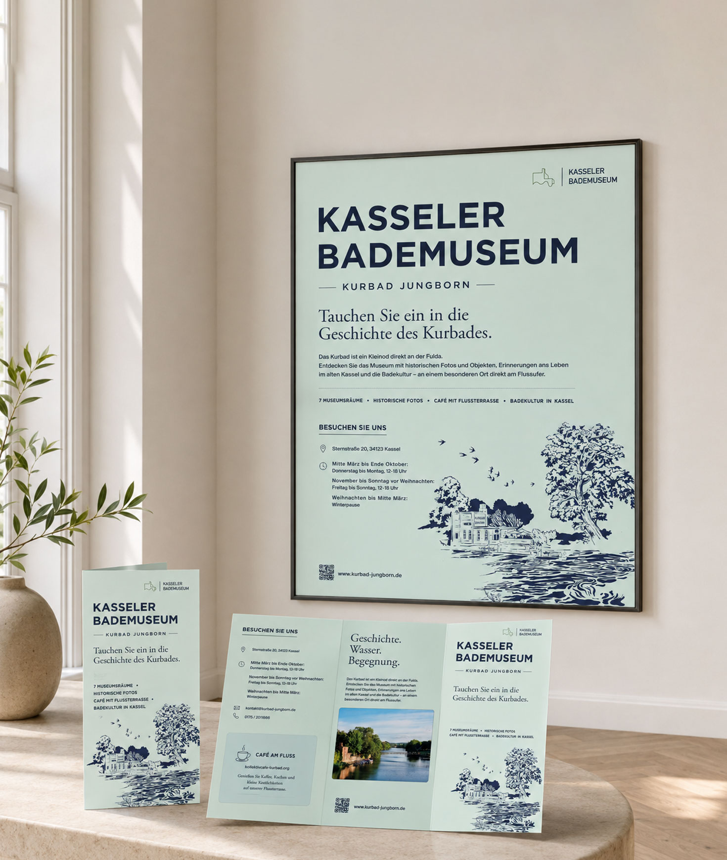 Kurbad Jungborn Bademuseum Kassel Plakat und Flyer